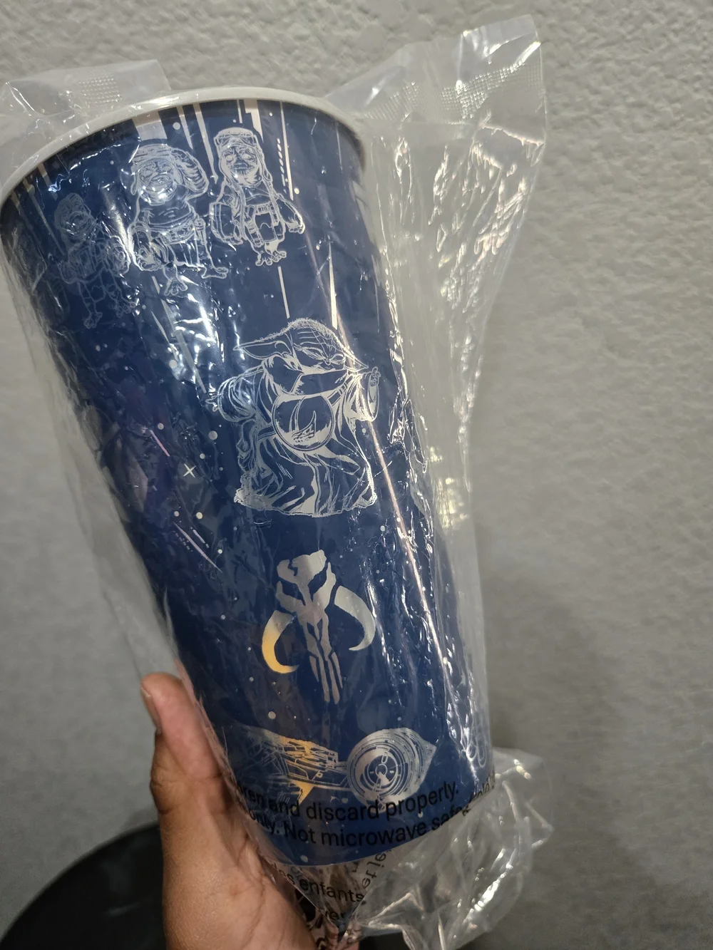 Star Wars Mandalorian Blue Disposable Party Cup - Branded Collector Design